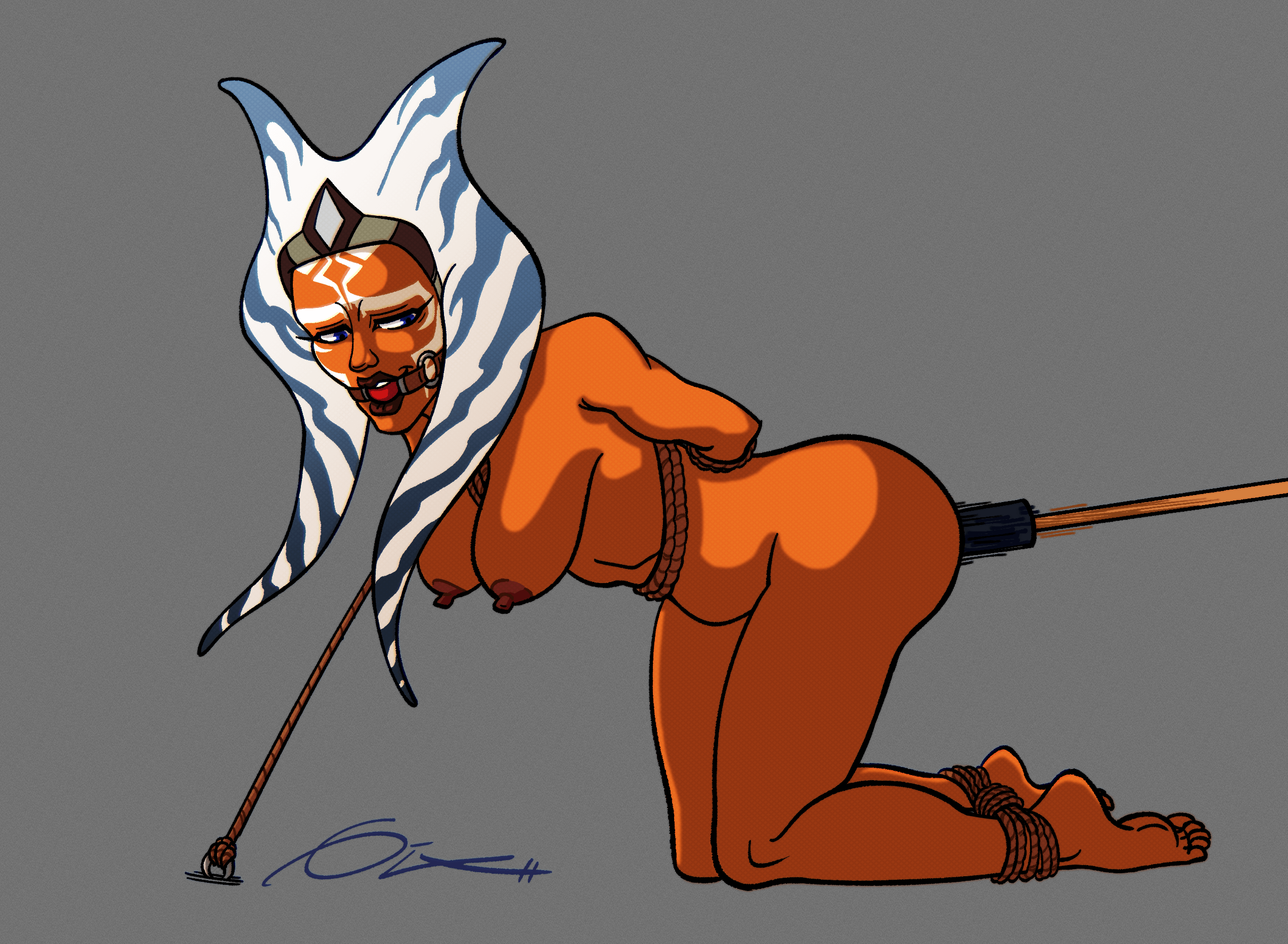 Ahsoka Tano Enjoying her Punishment (sixdraws4u) on twitter