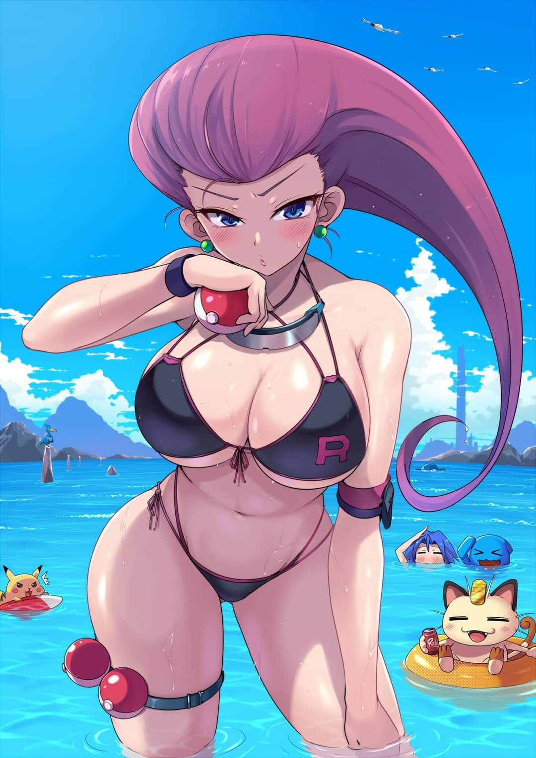 Rule 34 Jessie at the beach [Pokémon]