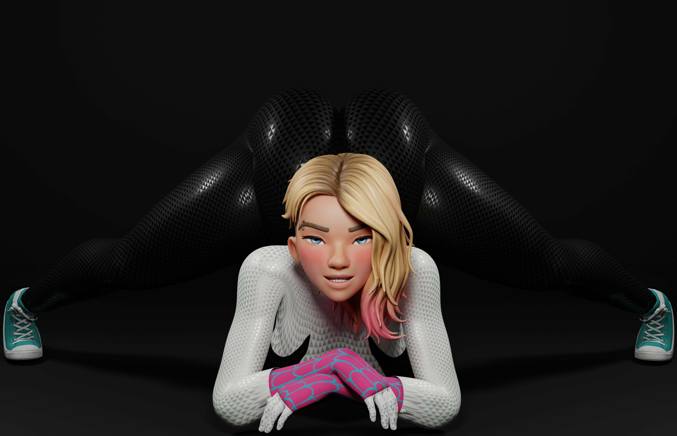 Jacko pose spider gwen
