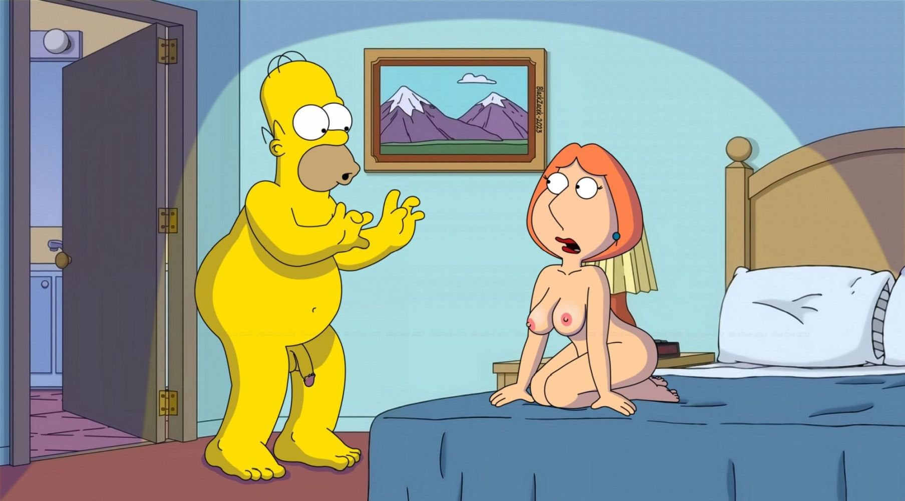 Homer meets Lois [Family Guy,The Simpsons] (cmdzacek)