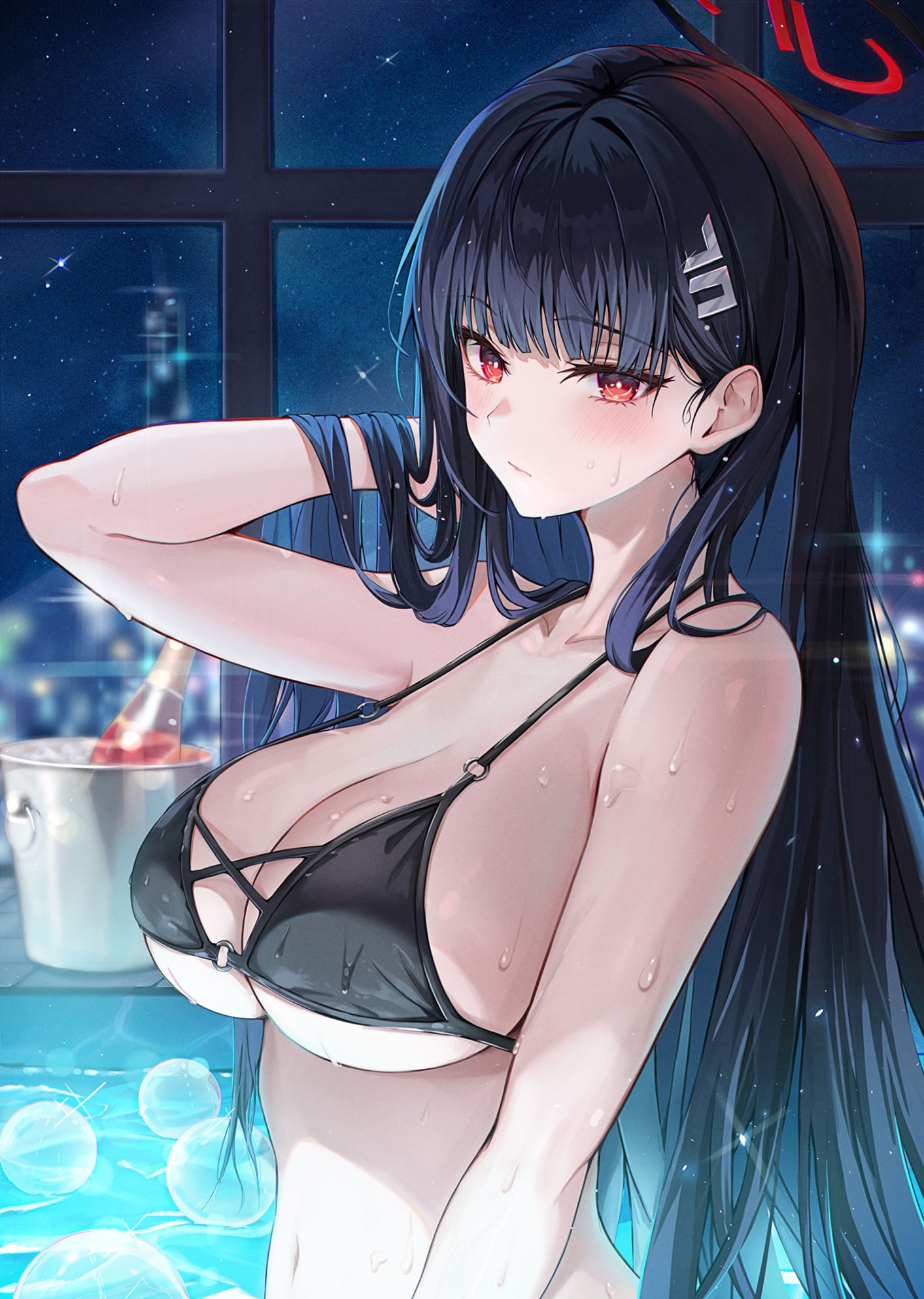 Rio in the pool (Huni) [Blue Archive]