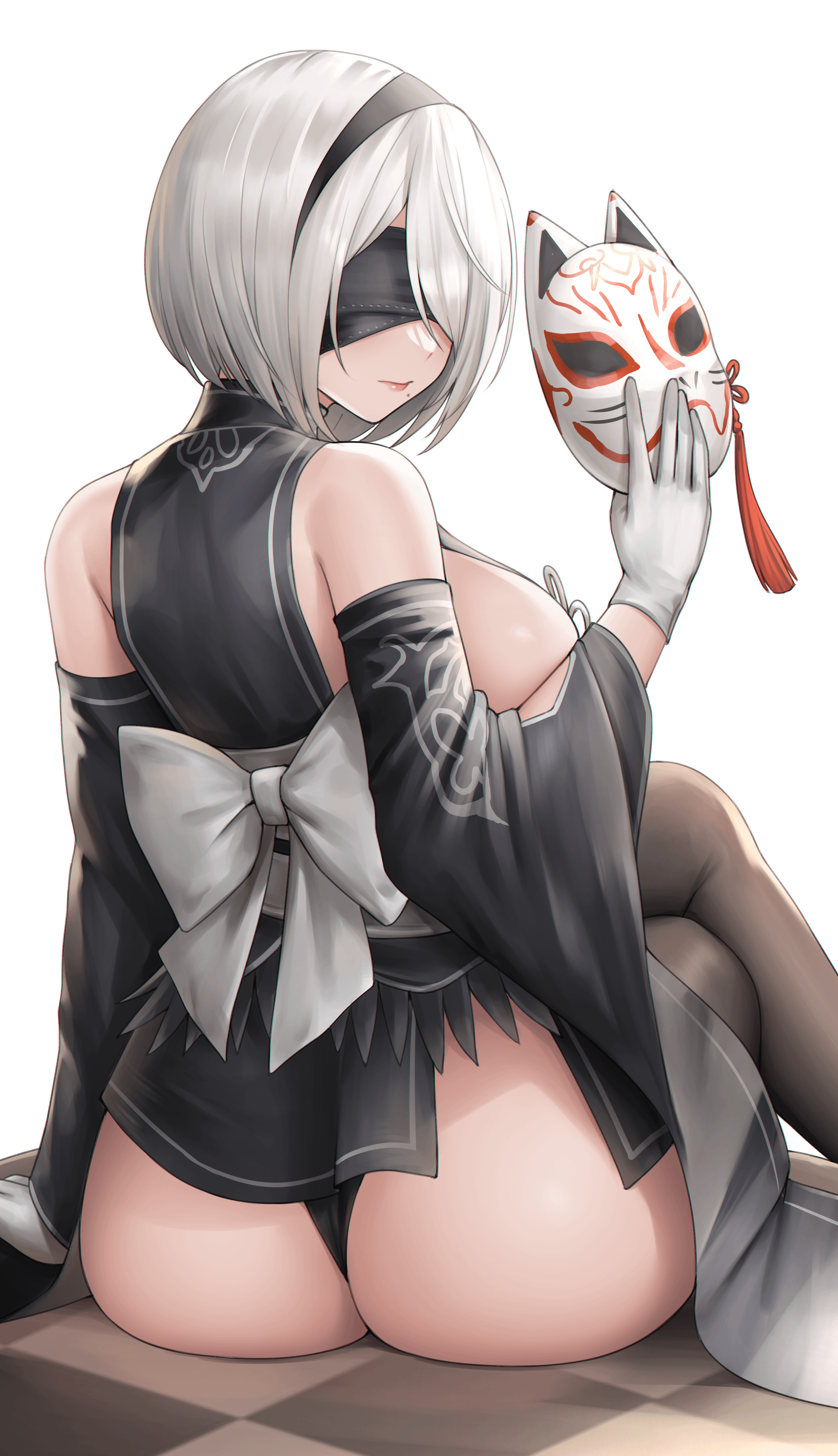 2B with mask (kuronerinka) [Nier Automata]