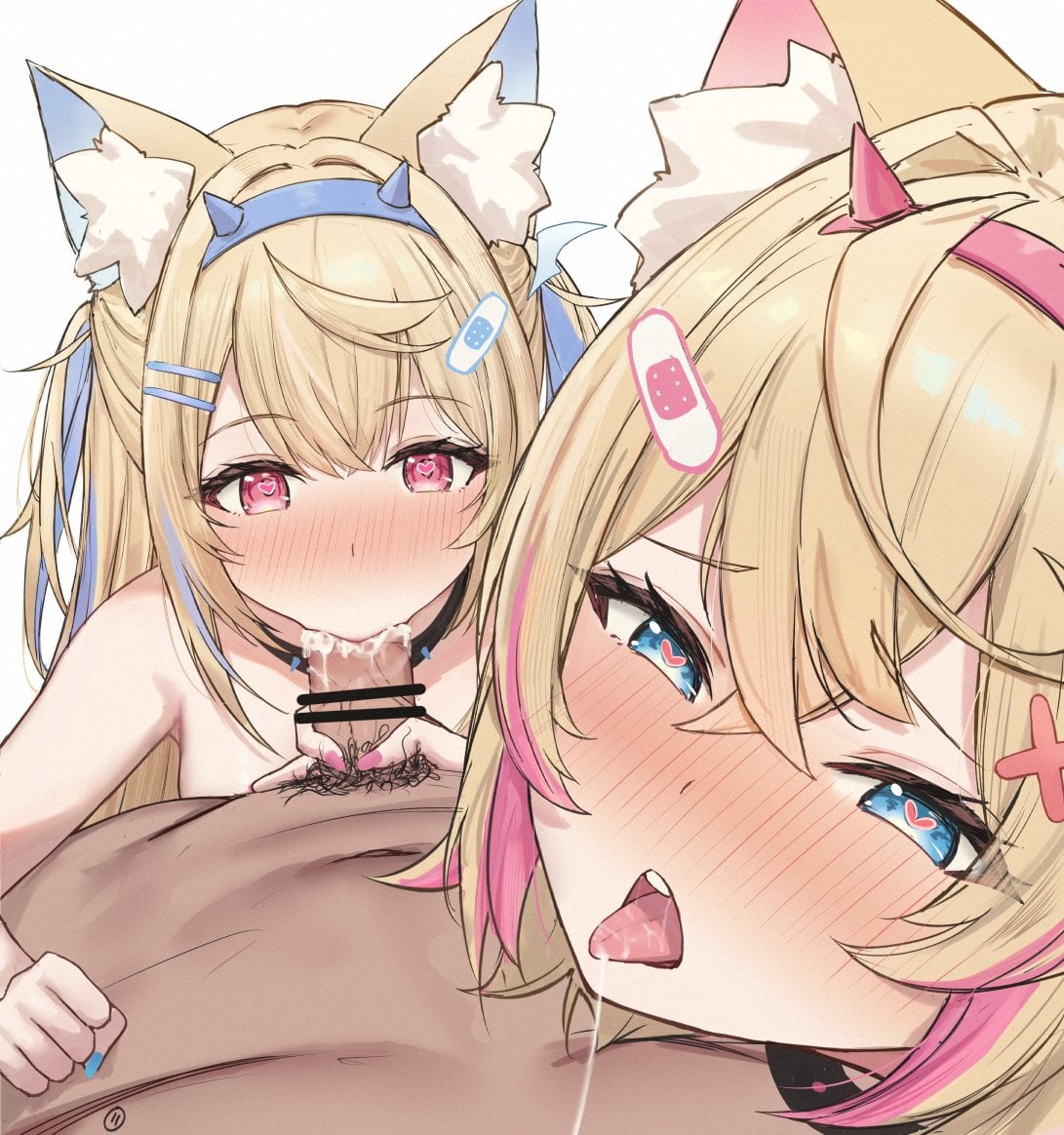 Fuwawa Abyssgard and Mococo Abyssgard (EnvyVanity) [Hololive]