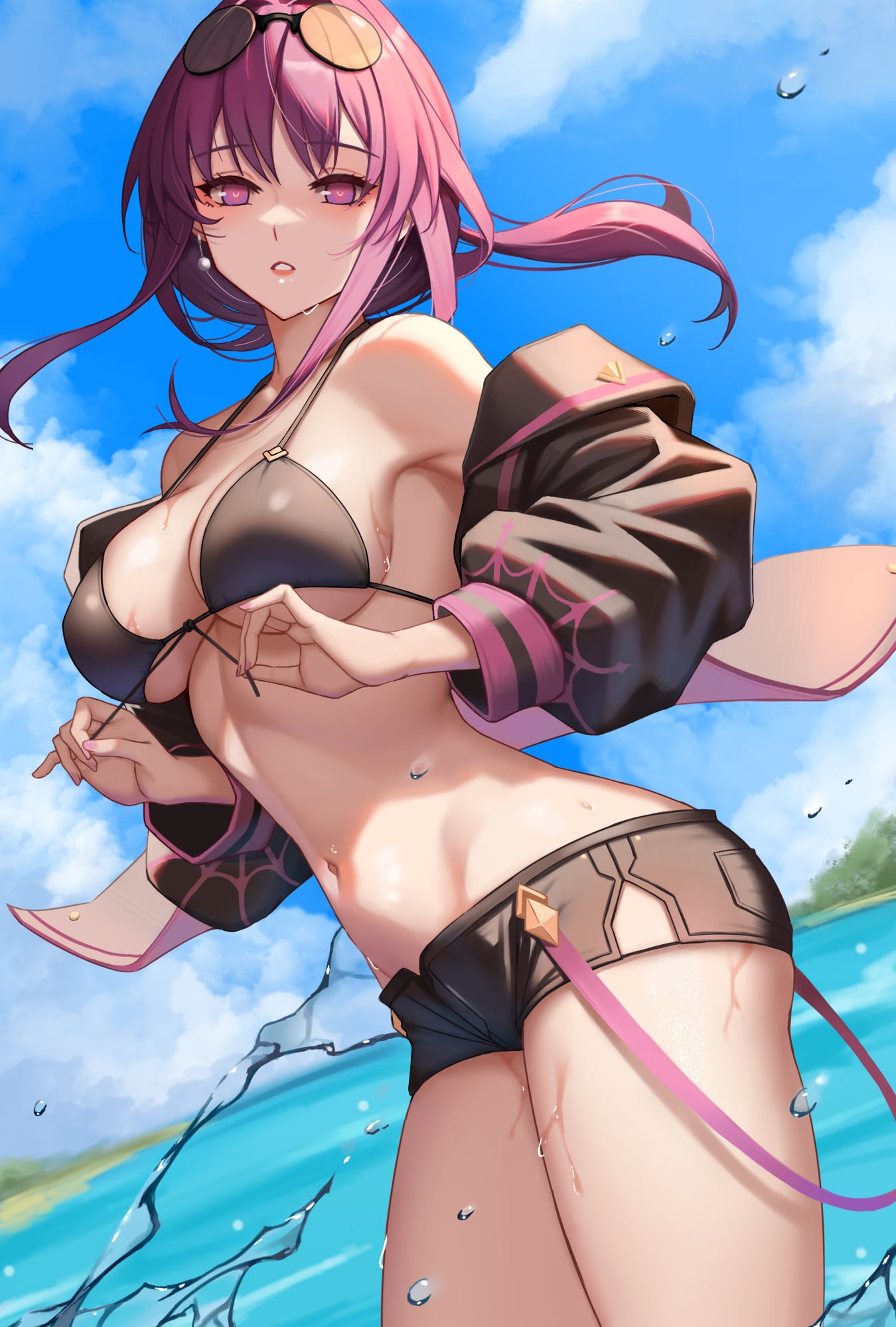 Swimsuit Kafka (羽香千流乃) [Honkai: Star Rail]