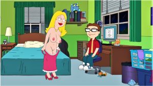 Cartoon Porn – american dad big breasts cartoon milf erect nipples francine smith glasses