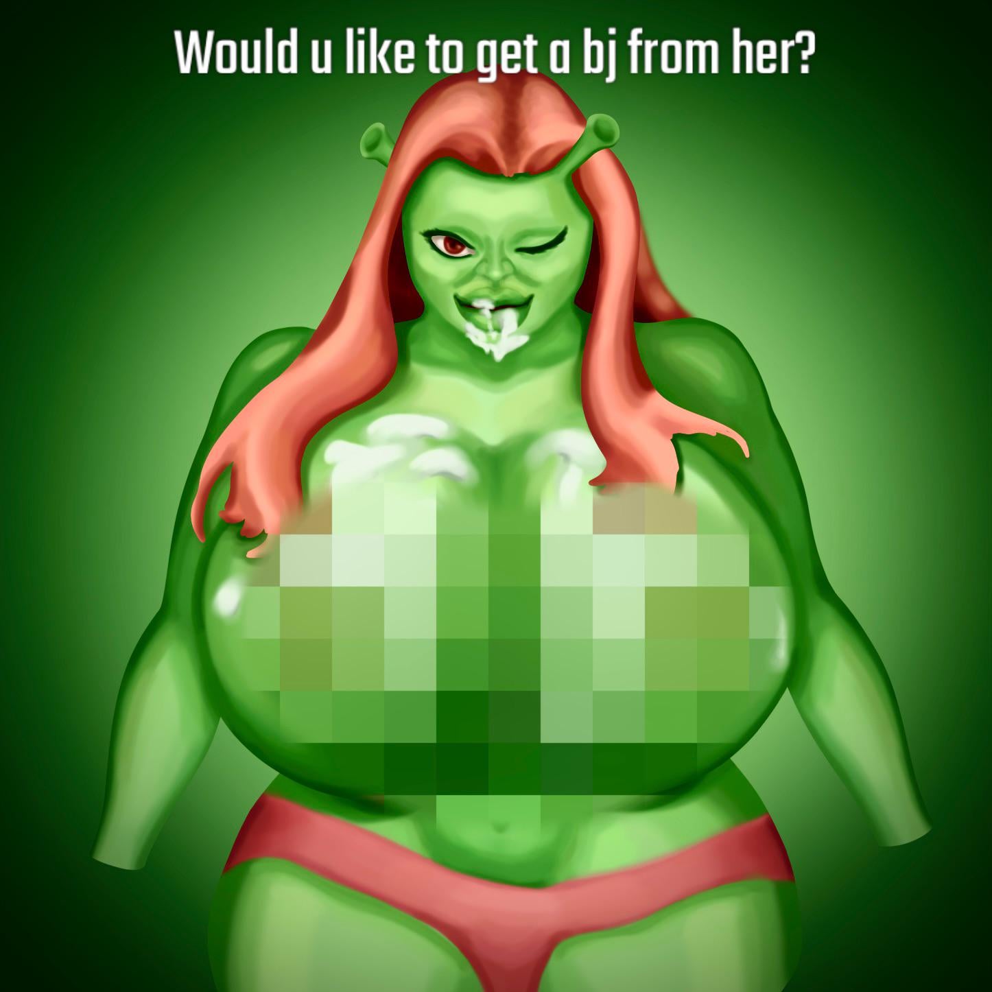 Huge boobs female shrek nude pic