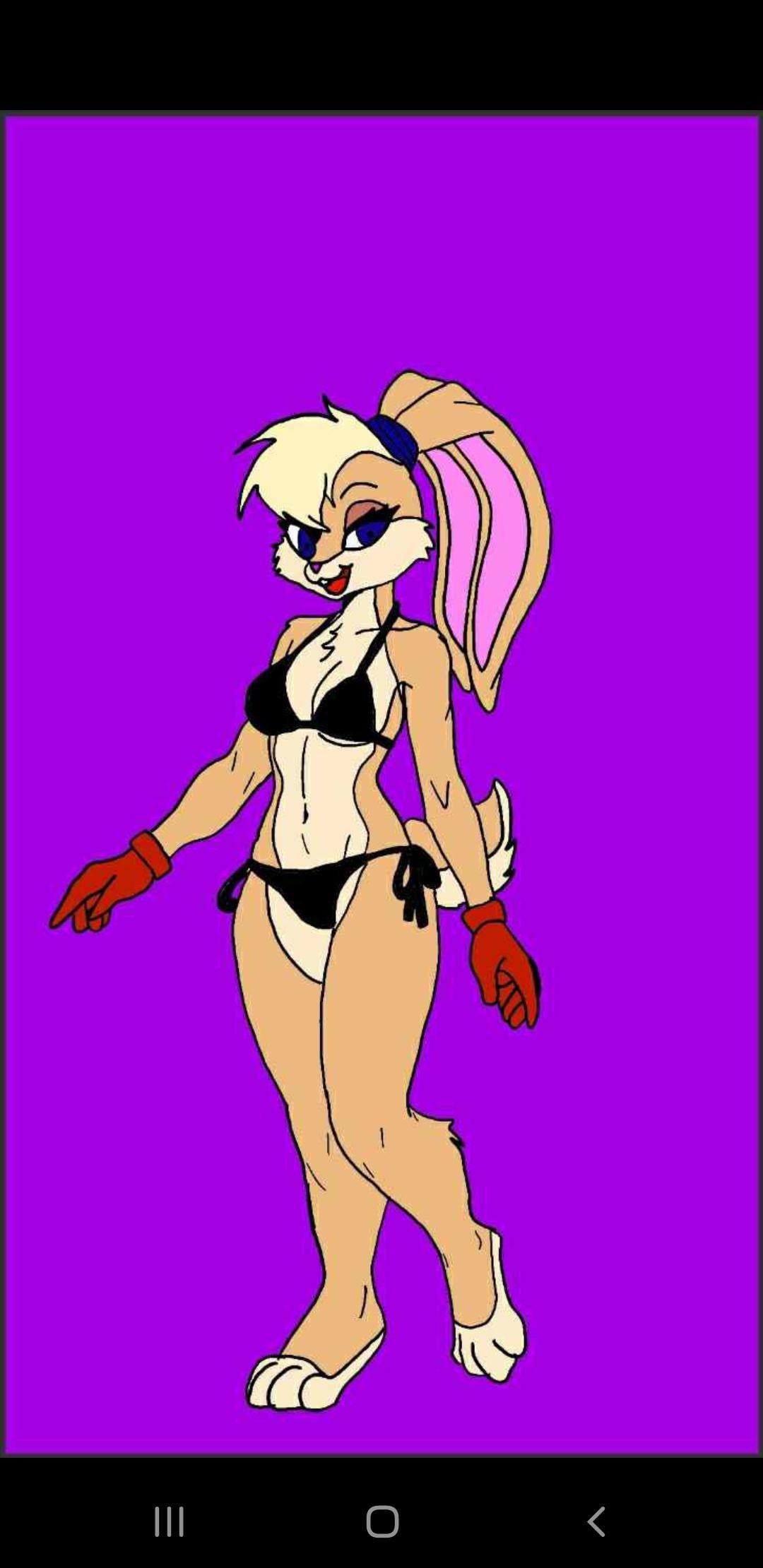 Lola bunny black/white by (gachafox)