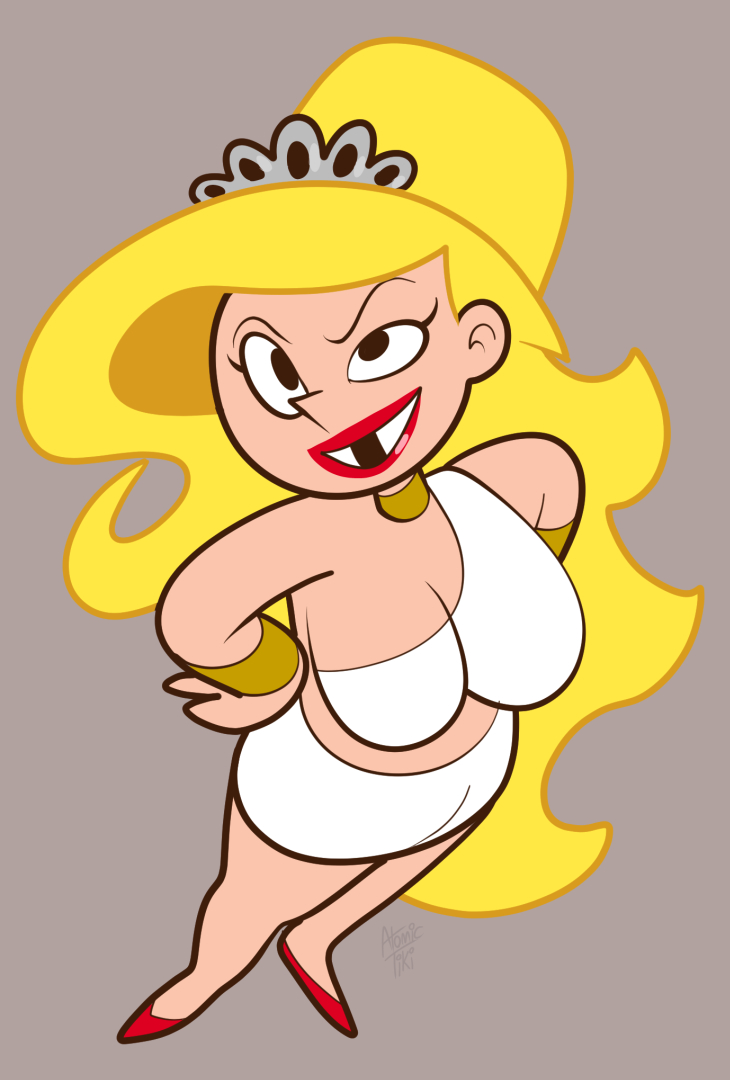 Cartoon Porn – 1girl atomictiki big breasts blonde hair breasts cartoon network curvy eris