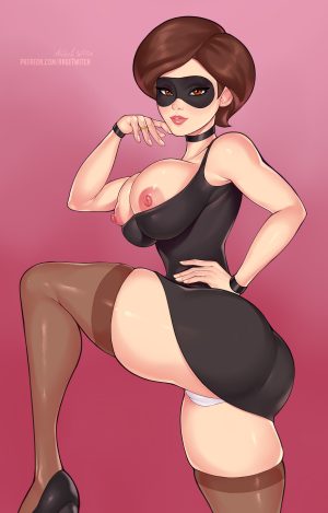 Cartoon Porn – 1girl 1girl ange1witch big breasts breasts brown eyes brown hair cartoon