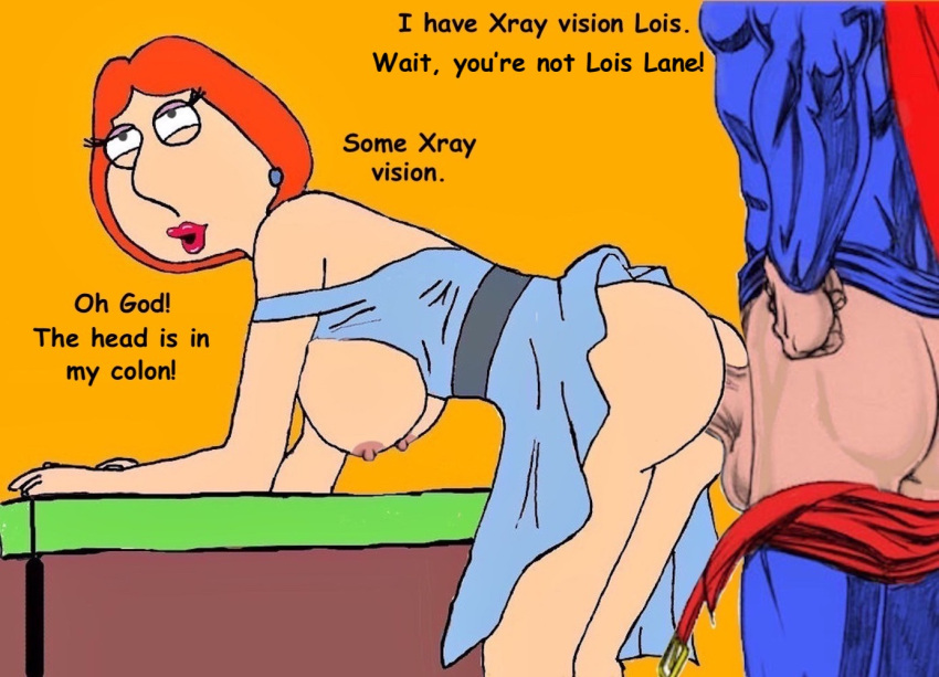 anal ass breasts cartoon_milf crossover dc_comics family_guy hanging_breasts huge_breasts lois_griffin sideboob superman vaginal