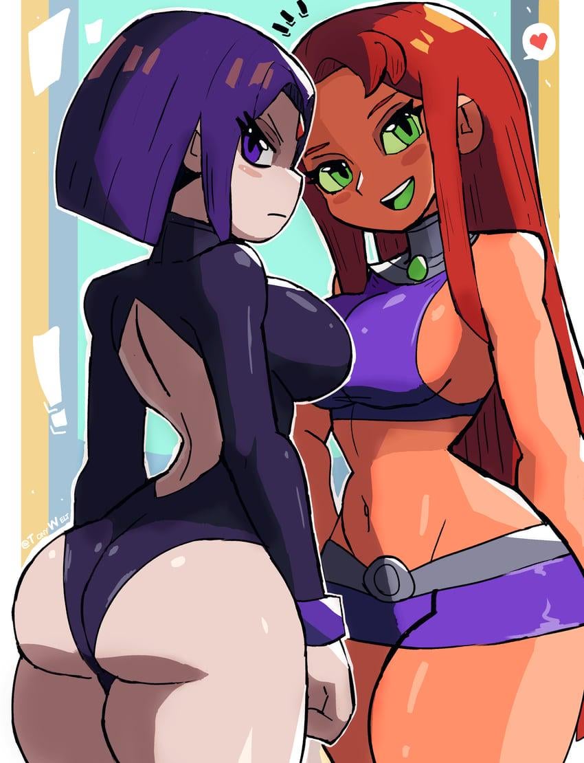 Raven and Starfire waiting to be chosen [Tony Welt]