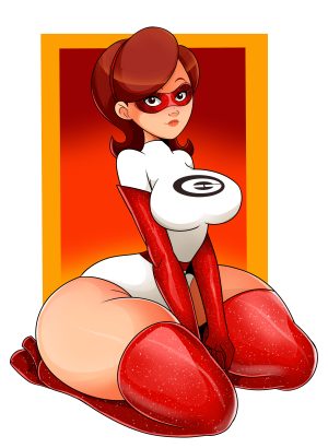 Cartoon Porn – 1girl big breasts breasts cartoon milf clothed female disney elastigirl