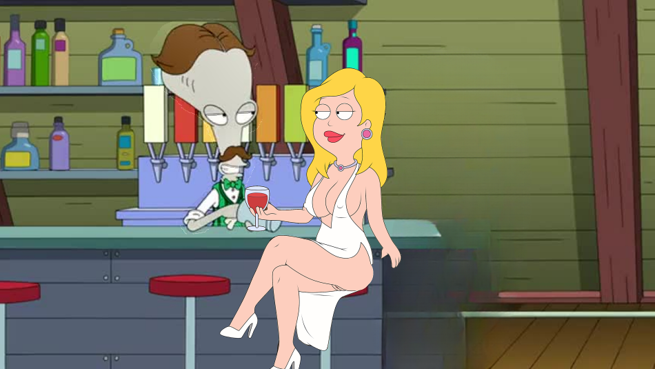 Cartoon Porn – american dad big breasts blonde hair cartoon milf cleavage francine smith