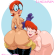 Cartoon Porn – 1girl 2 girls alternate costume ass ass worship big ass blue background