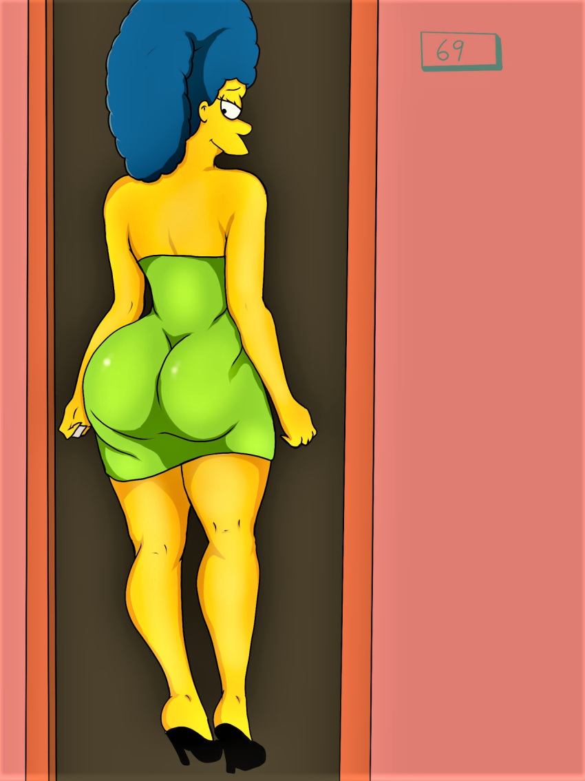 ass big_ass cartoon_milf jona818 marge_simpson the_simpsons thighs tight_dress