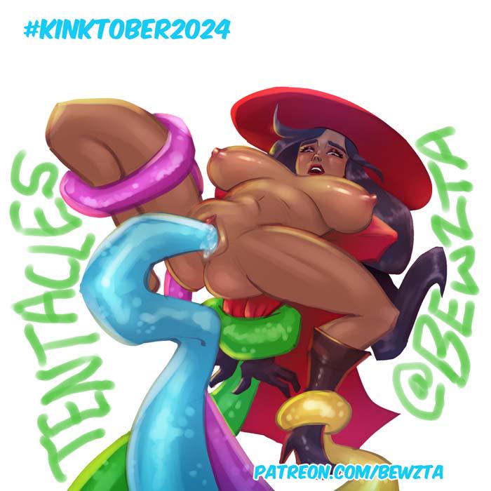 Kinktober2024 Carmen Sandiego Tentacles (Bewzta)