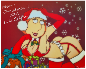 Cartoon Porn – ass big breasts cartoon milf christmas christmas present family guy lois