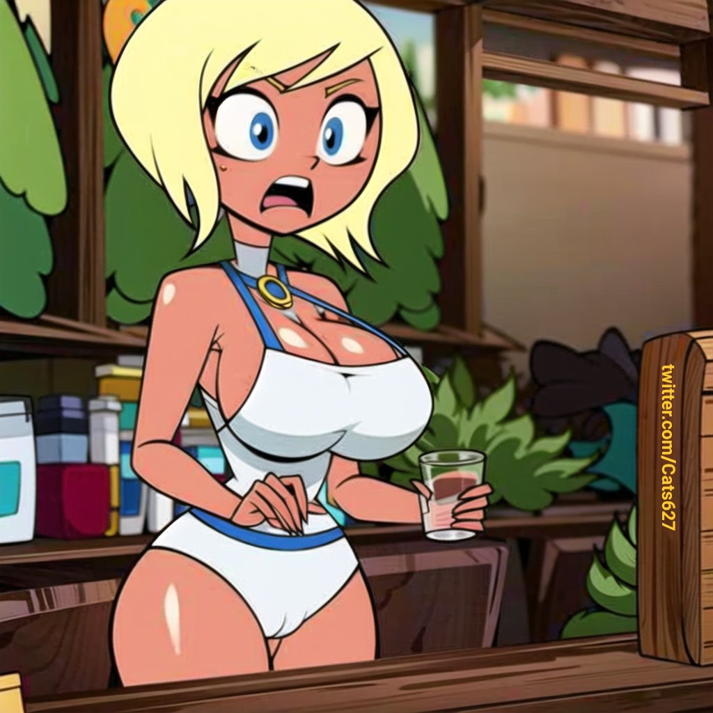 Cartoon Porn – 1girl ai generated big ass big breasts blonde hair blue eyes cartoon network