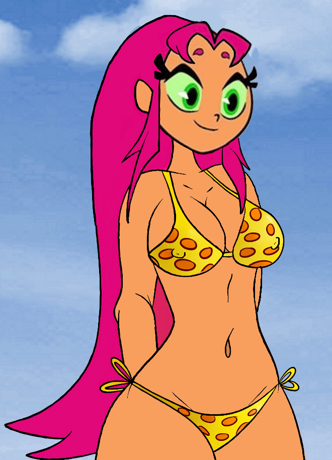 Cartoon Porn – 1girl bikini cartoon network dc comics drawingthings12 edit koriand’r polka