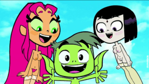 Cartoon Porn – 1boy 2 girls beast boy black eyes black hair breasts cartoon network dc