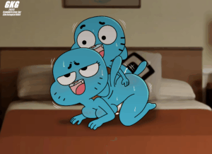 Cartoon Porn – 1boy 1girl ambiguous penetration anthro ass bed bedroom big breasts black