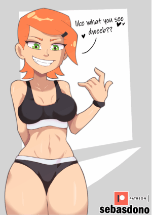 Cartoon Porn – 1girl aged up aggressive arm up armband arms behind back ben 10 breasts