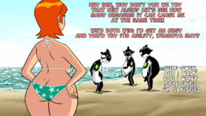 Cartoon Porn – 1boy 1girl aged up alien ass ass cleavage beach ben 10 ben tennyson bikini