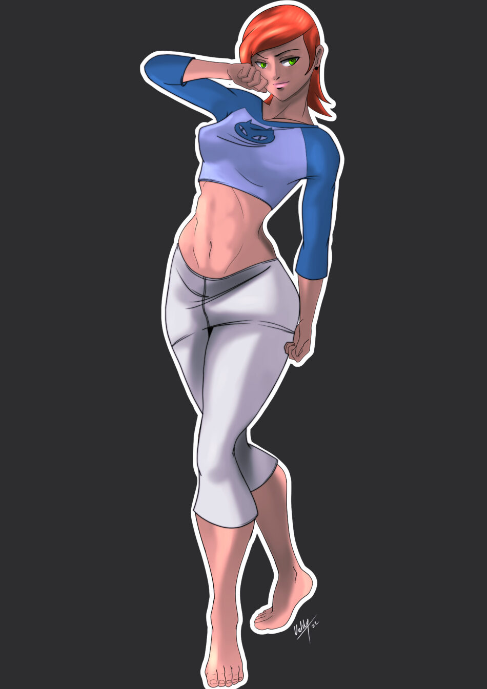 Cartoon Porn – 1girl ben 10 cartoon network curvy erect nipples green eyes gwen tennyson