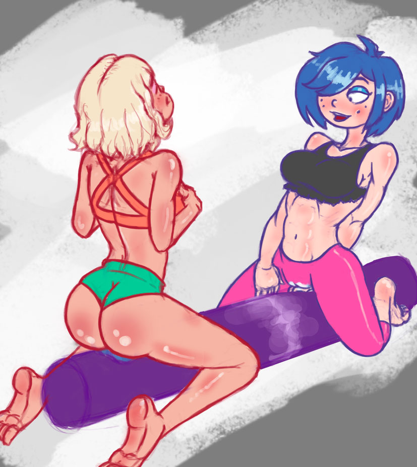 Cartoon Porn – 2 girls aged up anxious arched back aroused artist request ass ass cheeks