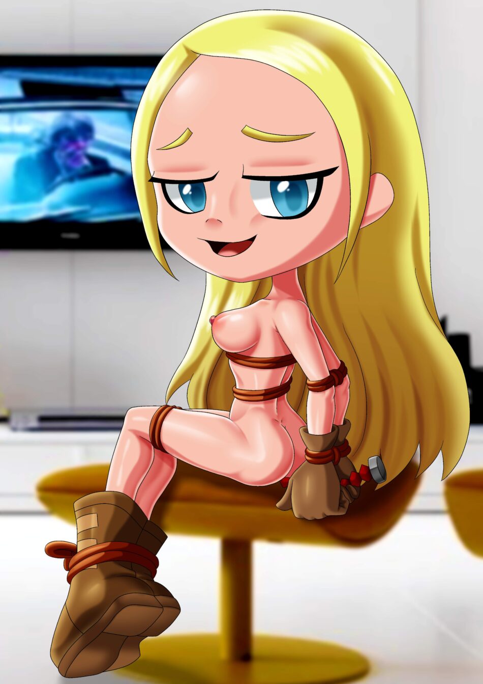 Cartoon Porn – 1girl 1girl 1girl ass bbmbbf blonde female breasts cartoon network dc comics