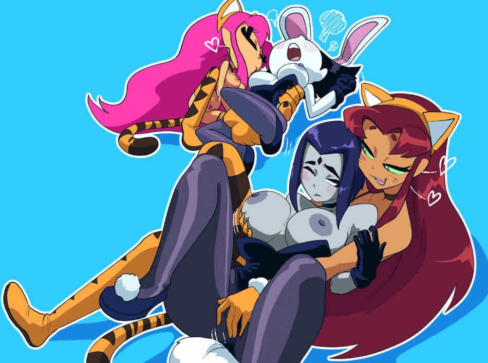 Cartoon Porn – 2 girls bunny ears bunnysuit cartoon network coolerinker crossover dc comics