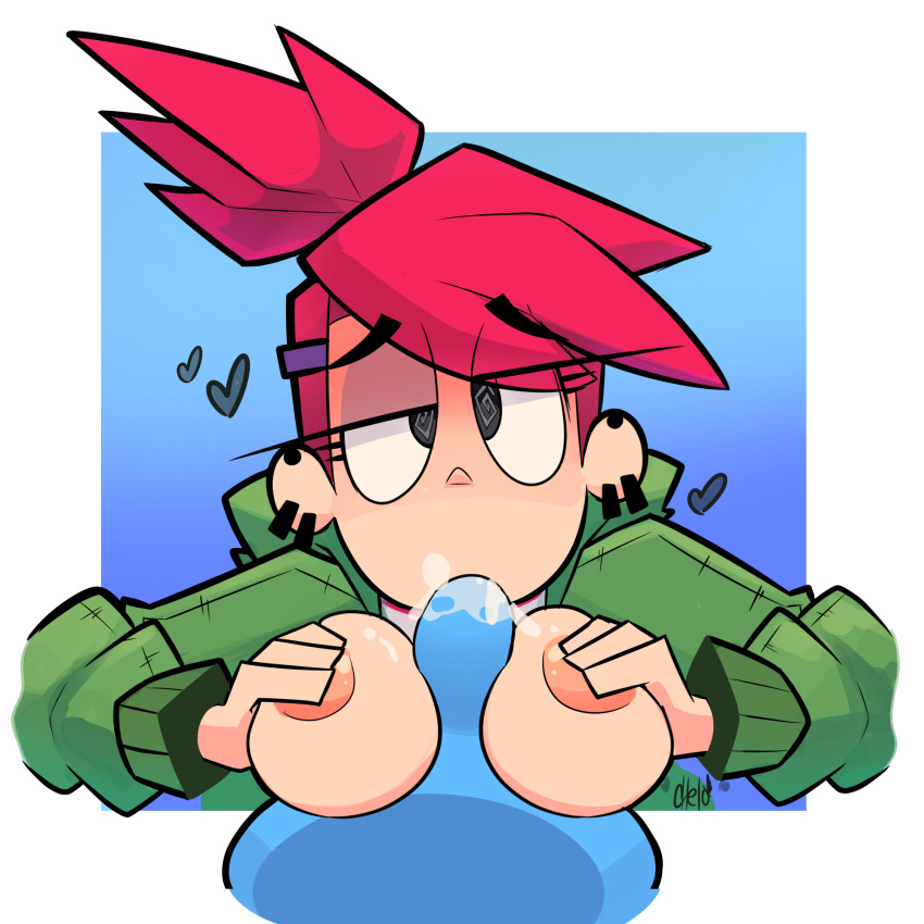 bloo breasts breasts_outside cartoon_network chelo19 cum cum_in_mouth fellatio foster's_home_for_imaginary_friends frankie_foster hypnosis mind_control nipples paizuri r**e spiral_eyes