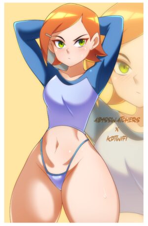 Cartoon Porn – 1girl 1girl 1girl absurd res abysswatchers aged up arms behind head arms up