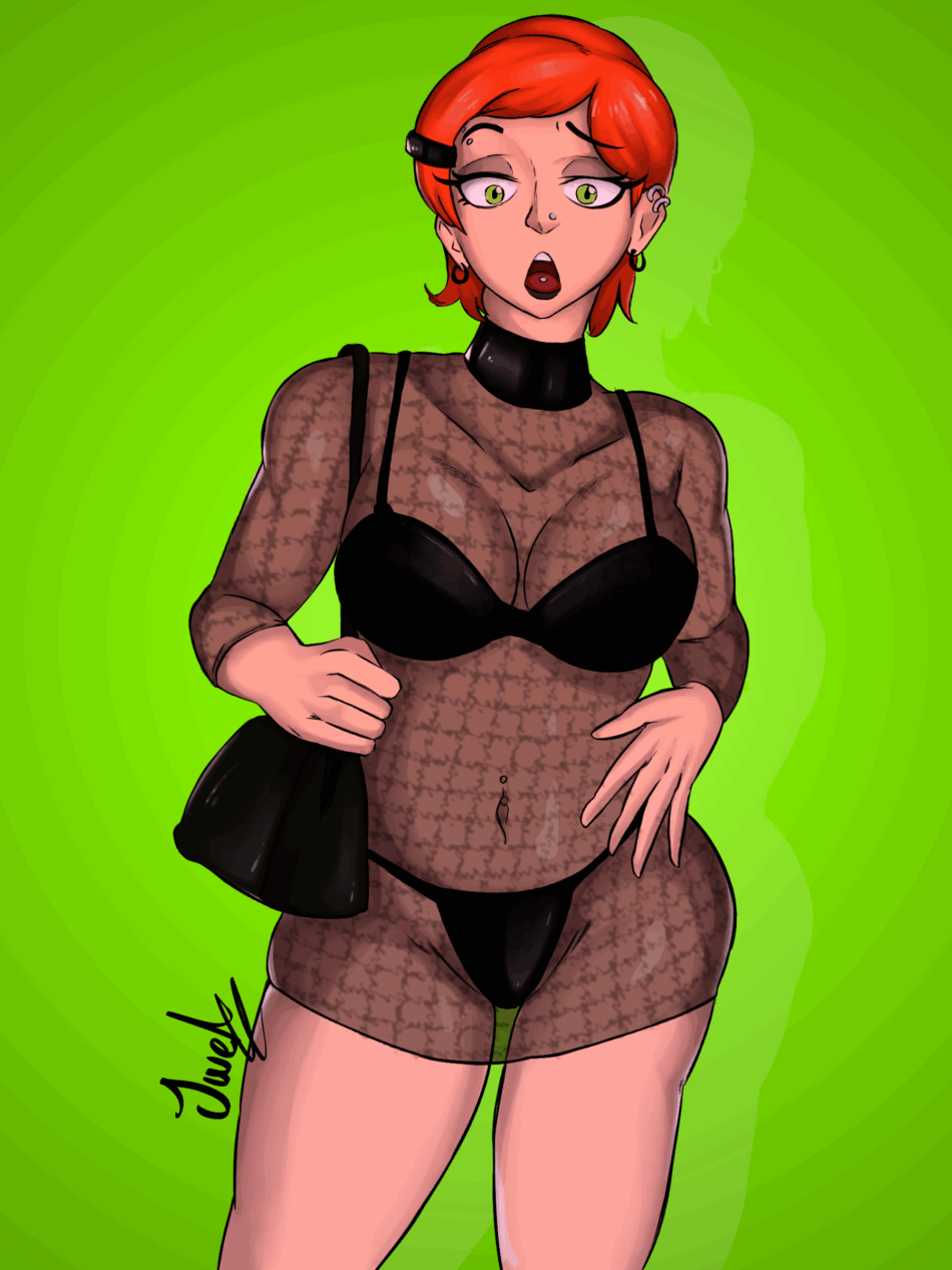 Cartoon Porn – ben 10 big breasts bra cartoon network cleavage gwen tennyson jwels navel