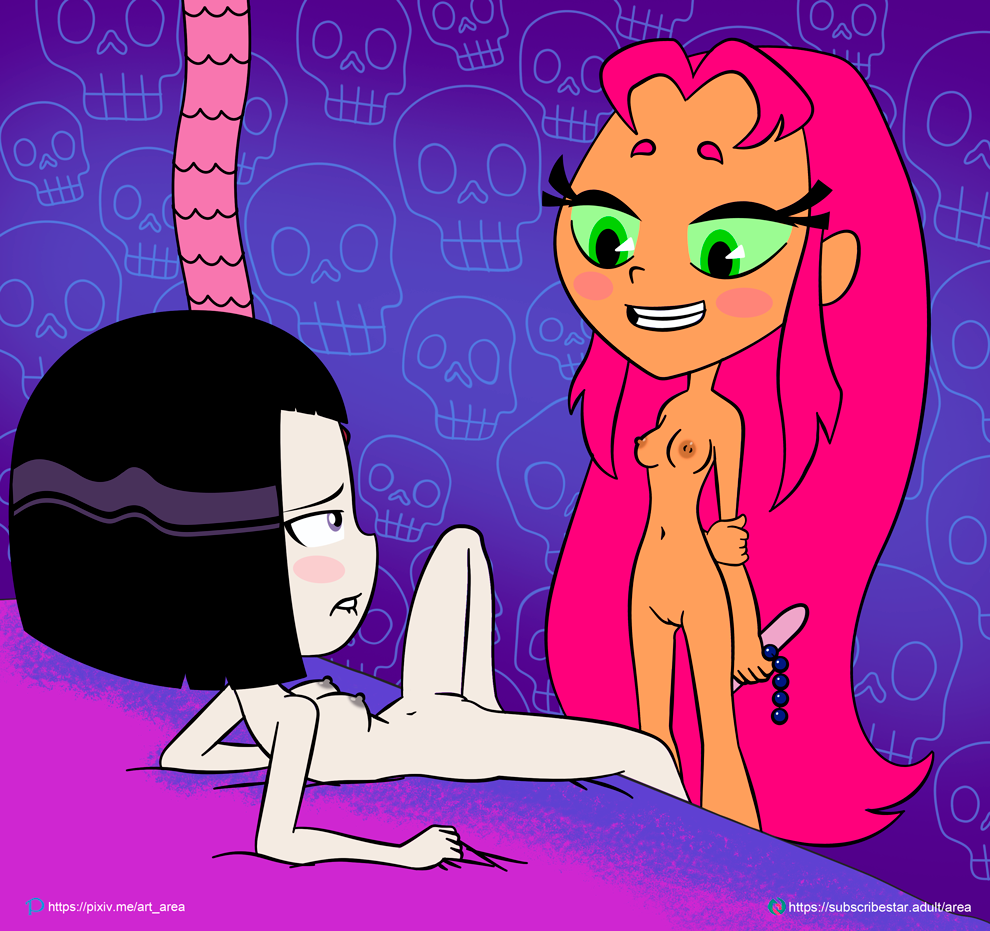 Cartoon Porn – area (artist) cartoon network dc comics nipples nude raven (dc) starfire
