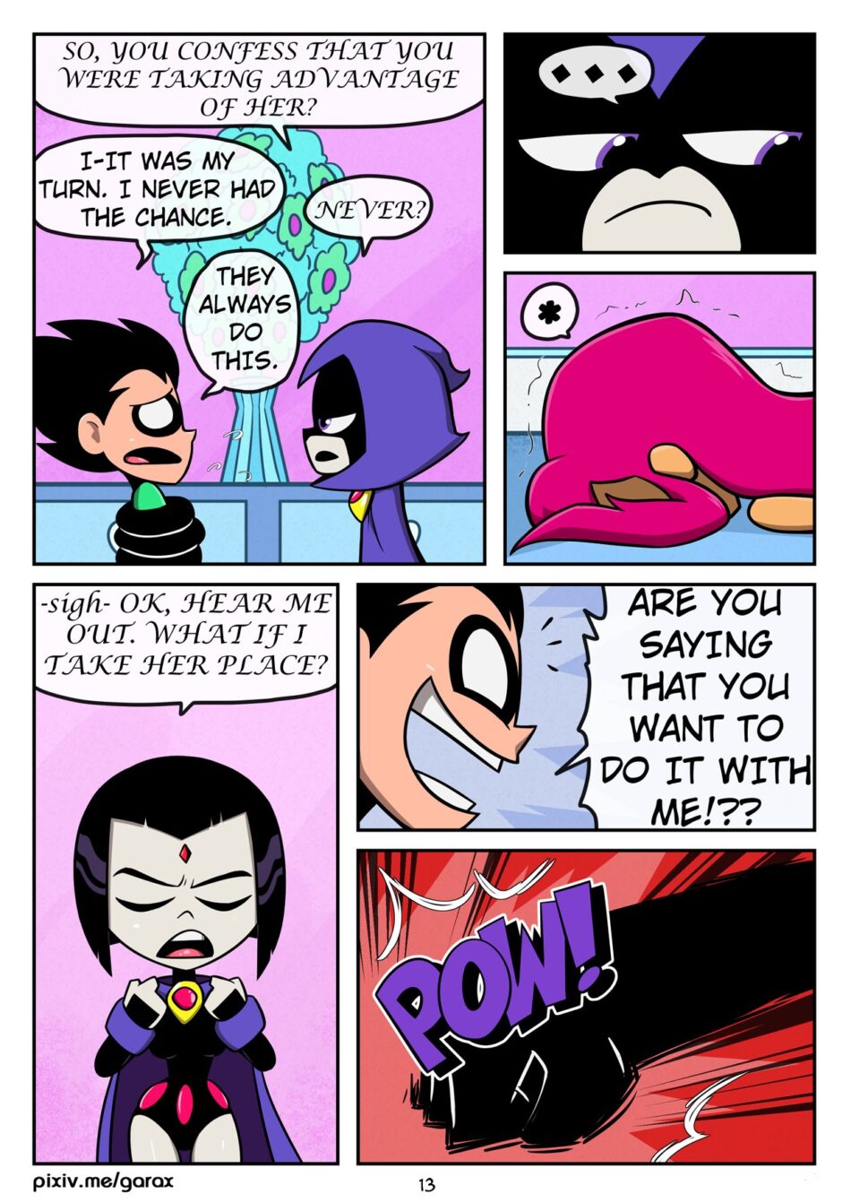 Cartoon Porn – cartoon network comic dc comics dick grayson garabatoz koriand’r nude rachel