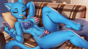 Cartoon Porn – 1girl 1girl 2d alternate costume alternate version available american flag
