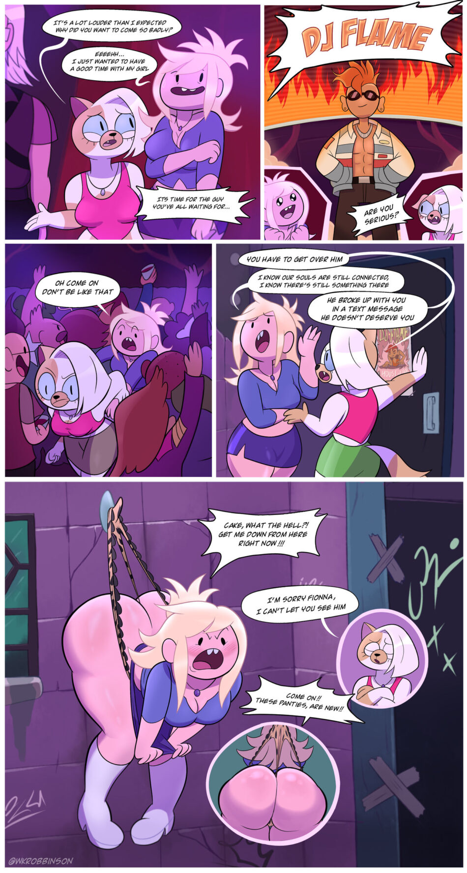 Cartoon Porn – 2 girls adventure time adventure time: fionna & cake anthro ass blonde