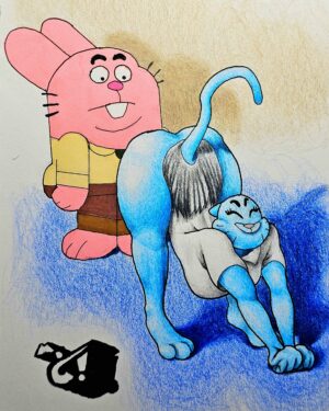 Cartoon Porn – 1boy 1girl canon couple cartoon network feline female husband and wife
