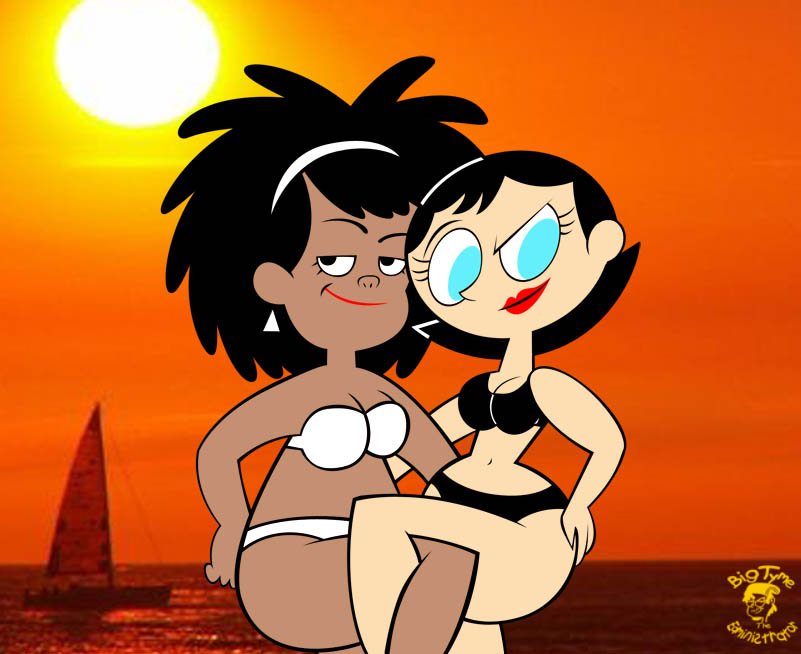 Cartoon Porn – 1girl 2015 2 girls background bigtyme bikini black bikini black hair blue