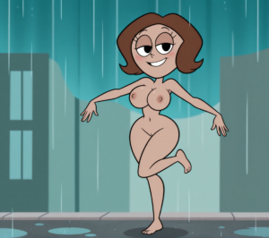 Cartoon Porn – 1female 1girl ai generated black eyes breasts brown hair cartoon network