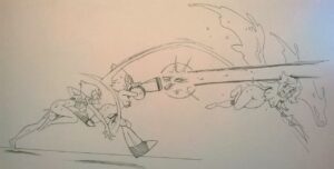 Cartoon Porn – 3girls alien alien humanoid angry black and white blush breasts cartoon