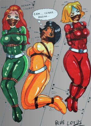 Cartoon Porn – 3girls alex (totally spies) blue-lotus bondage bound bound and gagged breath