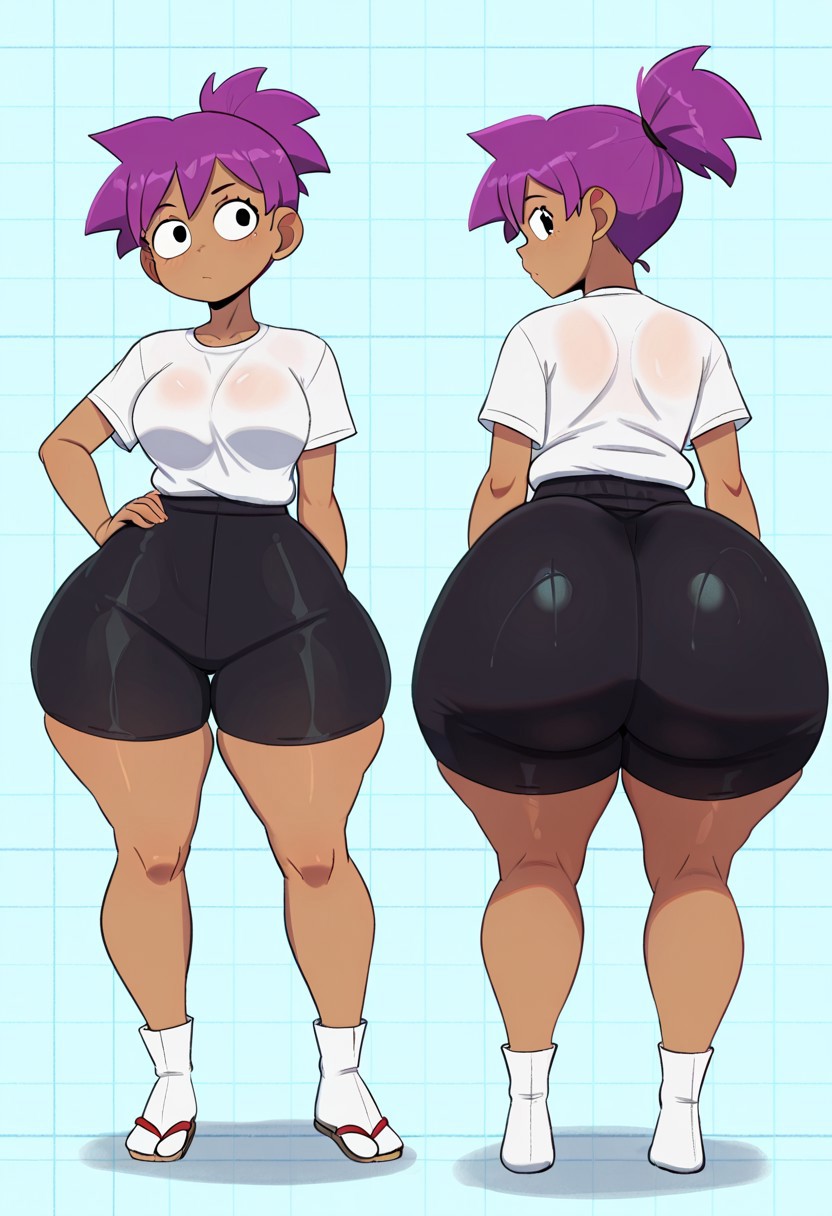 Cartoon Porn – 1girl ai generated ass big ass big breasts bike shorts booty shorts breasts