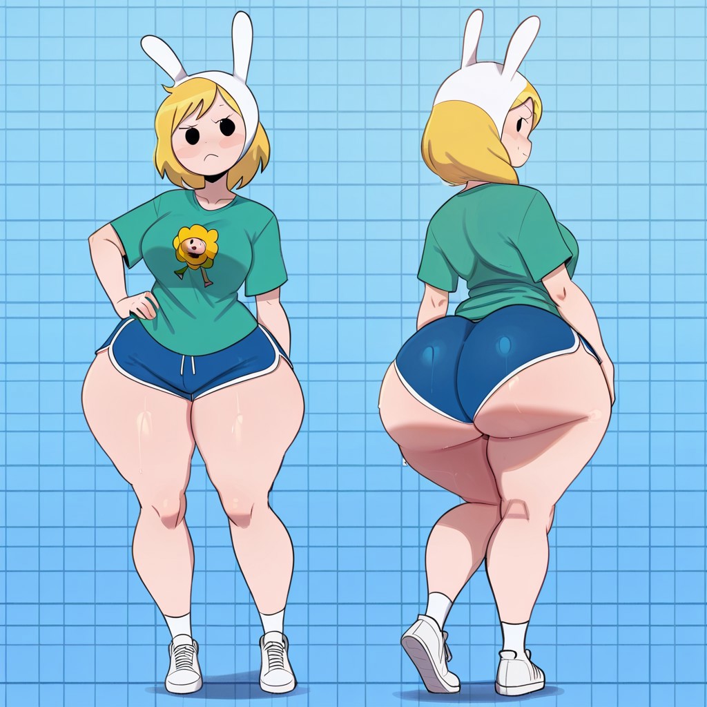 Cartoon Porn – 1girl adventure time ai generated ass big ass big breasts booty shorts