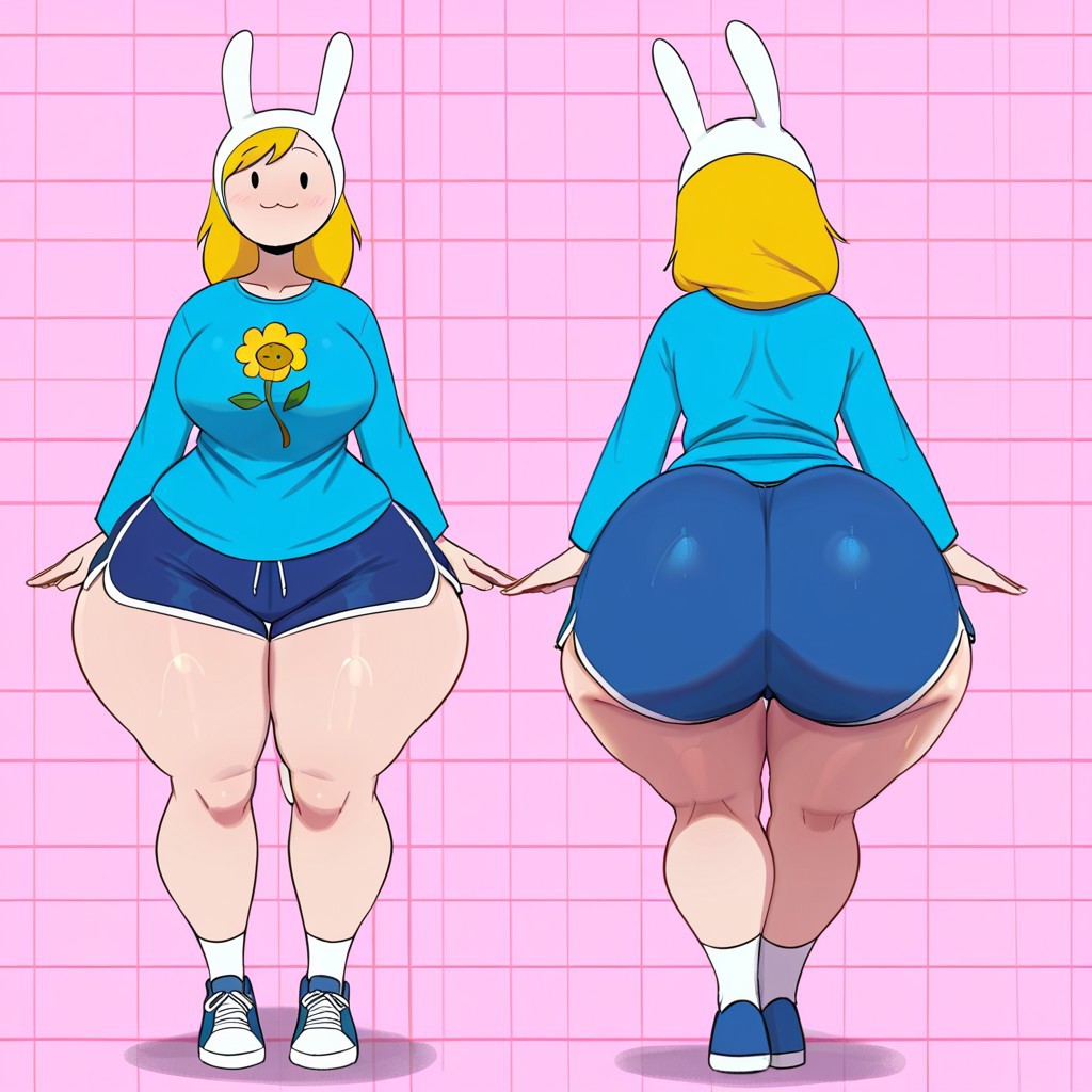 Cartoon Porn – 1girl adventure time ai generated ass big ass big breasts booty shorts
