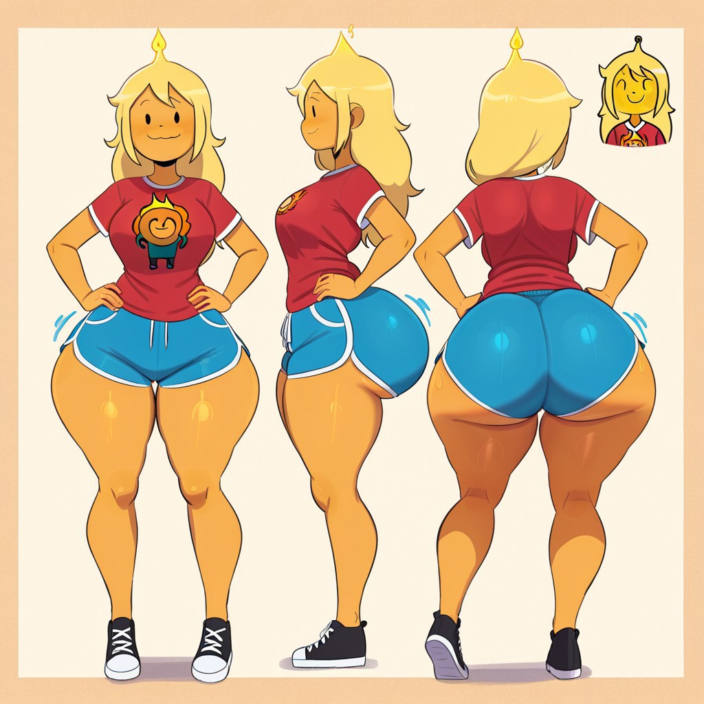 Cartoon Porn – 1girl adventure time ai generated ass big ass big breasts booty shorts