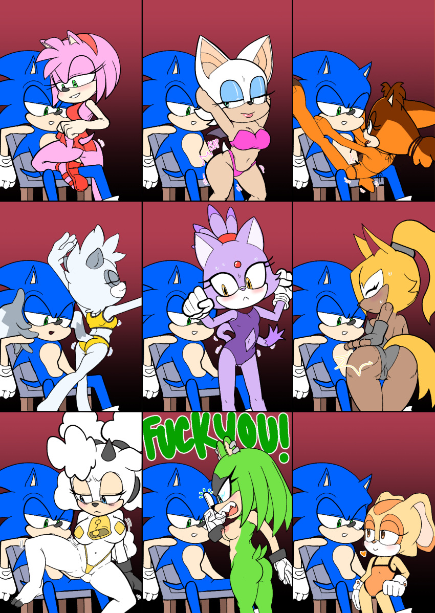 1boy 6+girls 9girls age_difference amy_rose angry annoyed anthro armpits ass ass_shake back badger bare_back bare_legs barefoot bat_(animal) bell big_breasts bikini black_fur black_gloves blaze_the_cat blonde_hair blue_eyes blue_fur blue_hair blush boomerang_(tv_network) bottomless bra breasts brown_bra brown_fur brown_hair brown_heels carrying carrying_person cartoon_network chair closed_eyes completely_nude countershade_face cream_the_rabbit curly_hair dancing dress earrings electricity embarrassed eyelashes fangs feet feline female flexible gloves green_eyes green_fur green_hair grey_fur grey_hair grey_leotard groin hair_tie hairband half-closed_eyes harem heart hedgehog high_heels high_res hooves horns huge_ass idw_publishing jewelry jungle_girl lanolin_the_sheep lapdance legs lemur leotard lips lipstick long_ears long_hair long_tail looking_at_another looking_back makeup male medium_breasts medium_hair middle_finger multiple_girls neck_bell nervous nipples no_panties nude oerba_yun_fang older_male_and_younger_female older_woman_and_teenage_boy orange_fur orange_hair panties pink_bra pink_fur pink_hair pointy_ears ponytail pornstar_body prostitution purple_fur purple_hair purple_swimwear rabbit red_dress red_hairband red_heels rouge_the_bat seductive_ass seductive_face seductive_smile sega sheep sitting sitting_on_person size_difference small_breasts smile sonic_advance_2 sonic_adventure sonic_adventure_2 sonic_boom sonic_frontiers sonic_rush sonic_the_hedgehog sonic_the_hedgehog_(idw) sonic_the_hedgehog_(series) sonic_unleashed spanking spanking_self spiked_hair sports_bra spread_legs sticks_the_badger sticks_the_jungle_badger striptease surge_the_tenrec sweat sweatdrop swimsuit tag_panic tail tangle_the_lemur teen teen_boy teen_girl teenage_boy teenage_girl tomboy twerking twin_tails underwear unknown_artist untied_hair whisper_the_wolf white_fur white_gloves white_hair white_wool wings wolf wool yellow_eyes yellow_fur yellow_panties yellow_sports_bra yellow_thong