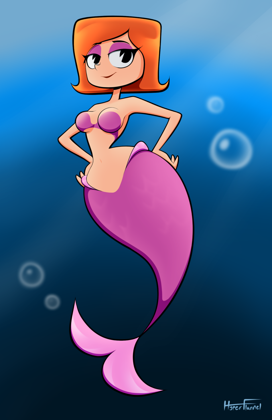 Cartoon Porn – 1girl cartoon network cleavage debbie turnbull female female only fish tail