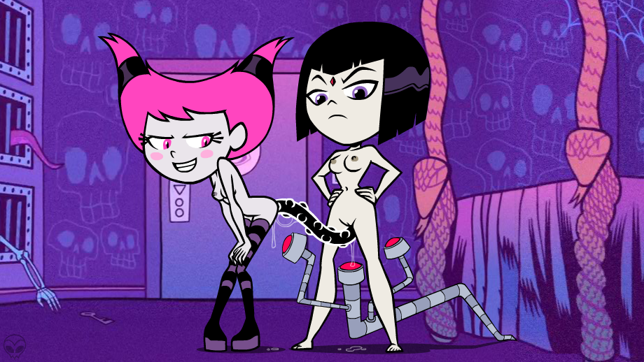 Cartoon Porn – 1boy 2girls accurate art style breasts cartoon network chibi cyborg dc